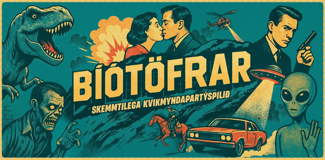 Forpöntun: BÍÓTÖFRAR Skemmtilega Kvikmynda-partýspilið